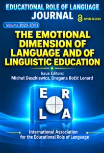 Cover of ERL Journal, Volume 2023-2(10): The Emotional Dimension of Language and of Linguistic Education
