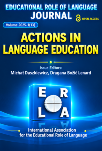 Cover of ERL Journal, Volume 2025-1(13): Actions in Language Education