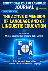 Cover of ERL Journal, Volume 2025-2(14): The Active Dimension of Language and of Linguistic Education