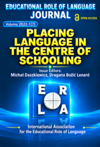 Cover of ERL Journal, Volume 2022-1(7): Placing Language in the Centre of Schooling