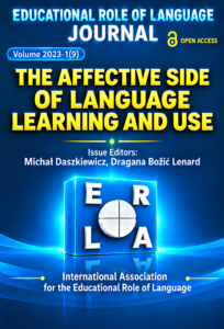 Cover of ERL Journal, Volume 2023-1(9): The Affective Side of Language and Use