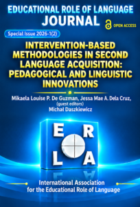 Cover of ERL Journal, Special Issue 2026-1(2): Intervention-based Methodologies in Second Language Acquisition: Pedagogical and Linguistic Innovations